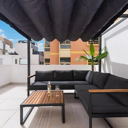Rooftop 100 M From Canteras - Shared Terrace شقة