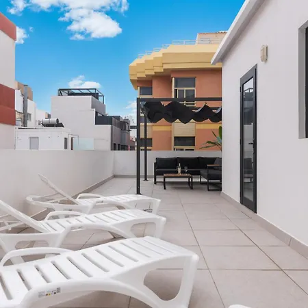 Rooftop 100 M From Canteras - Shared Terrace شقة